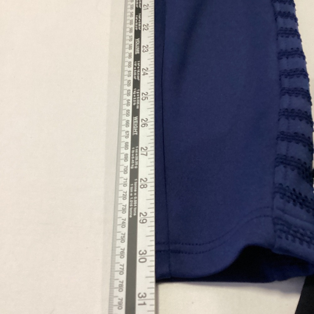 ECI New York Size S Navy Blue Textured Mesh Side Stripe Leggings Pull On Pants - Picture 5 of 6